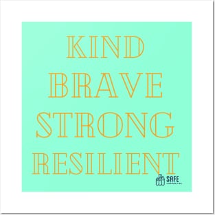 Kind Brave Posters and Art
